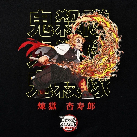 Demon Slayer - Rengoku Pose T-Shirt black short sleeve - Picture 2 of 6